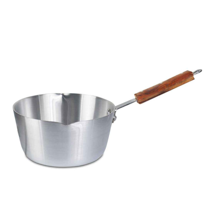 Metal Finish Double Spout Aluminum Milk Pan