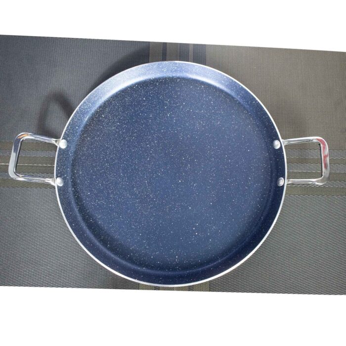 Double Handle Black Non Stick Marble/Granite Coated Hot Plate