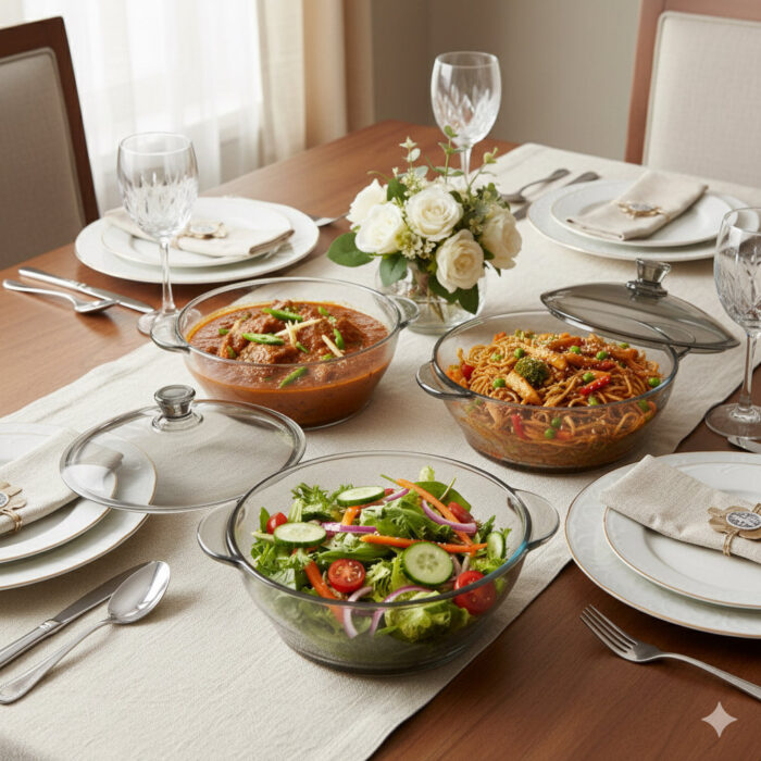 3 Pcs Casserole Set With Lid |EB100/L3HS