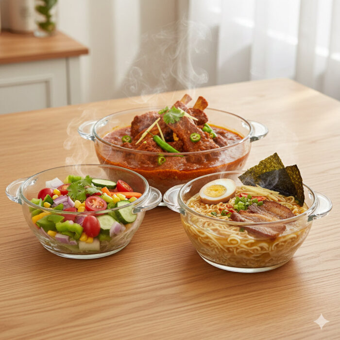 3 Pcs Casserole Set With Lid | Eb100/L3