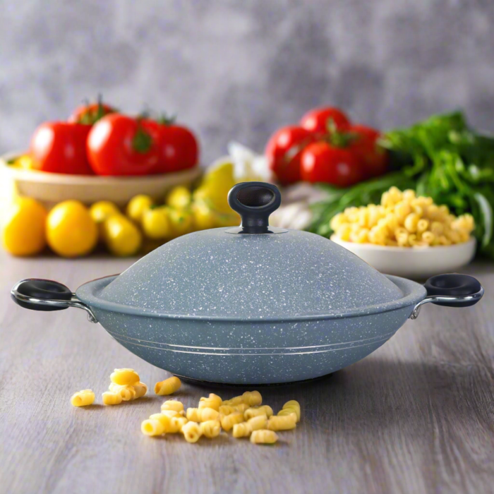 Non Stick Marble Coated Queen Wok