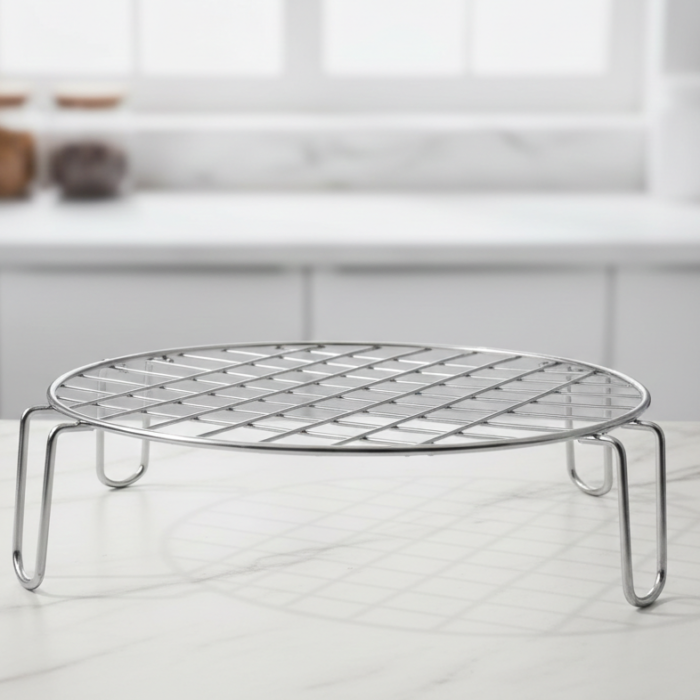 Tall Hot Pot Stand Round Stainless Steel | Steamer