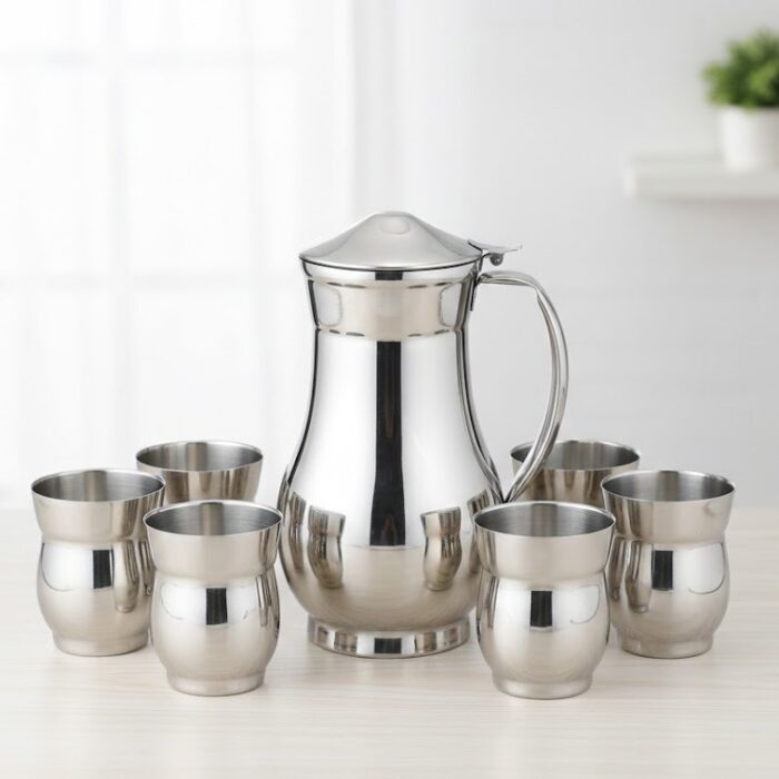 Sonex Stainless Steel 7 Pcs Jug Glass Set
