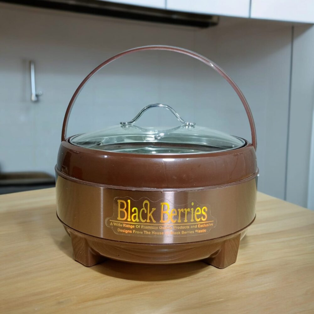 Black Berries Hot Pot Set and Water Cooler Glass top Gift Pack - Image 2