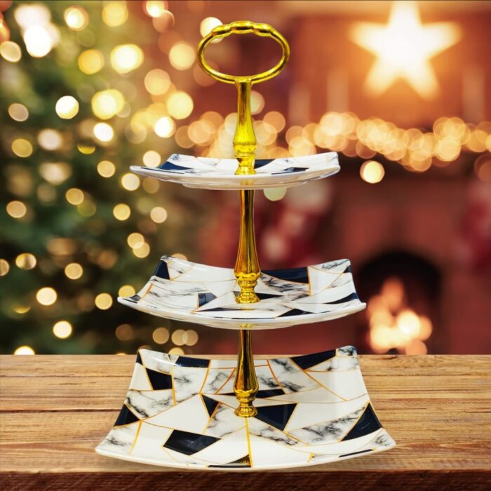 3 Tier Fruit Stand and Serving Trays | Melamine Stand