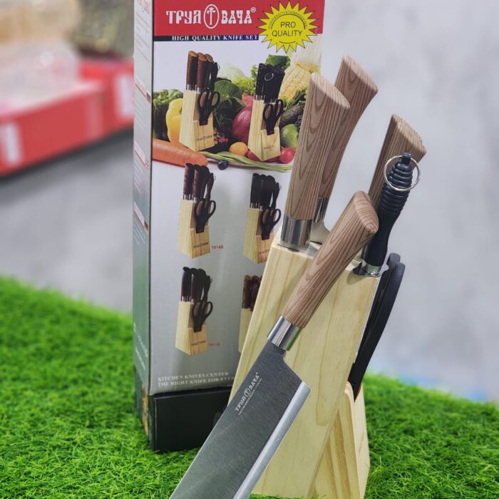 7-piece stainless steel kitchen knife set