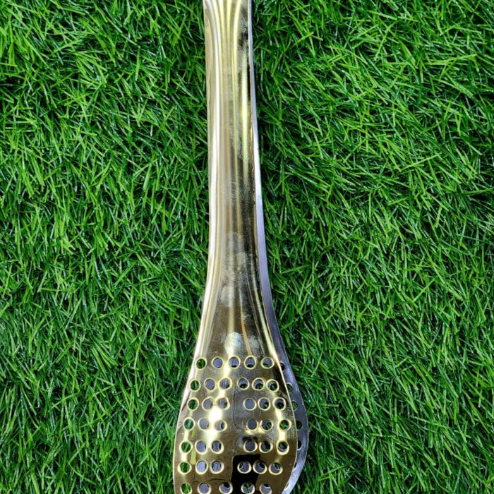 Golden Stainless steel serving tong - chimta Round