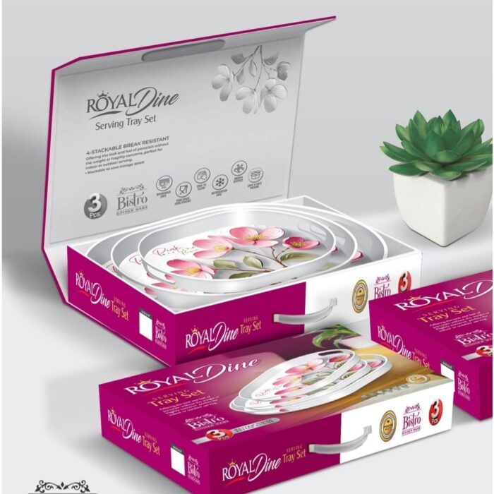 Royal Dine 3 Piece Serving Tray Set