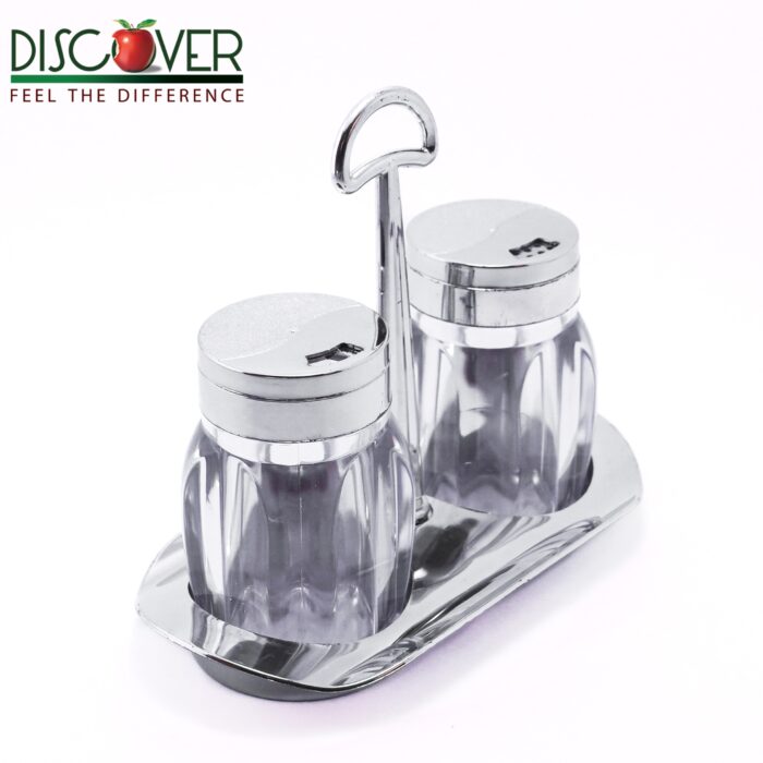 SPARKLE Acrylic Salt and Pepper Shaker Set with Stand - Namakdani