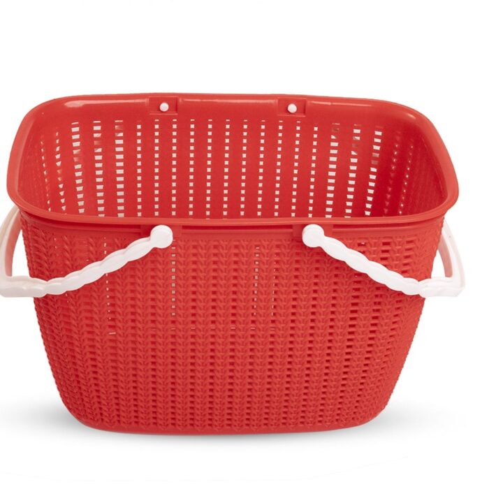 Graceware Miniso Style Plastic Basket – Multi-Purpose Storage Basket