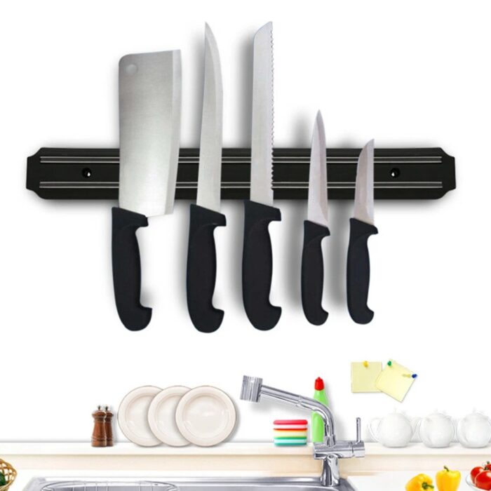 Heavy Duty Magnetic Wall Mounted Kitchen Knife Magnet Holder Display Rack Strip