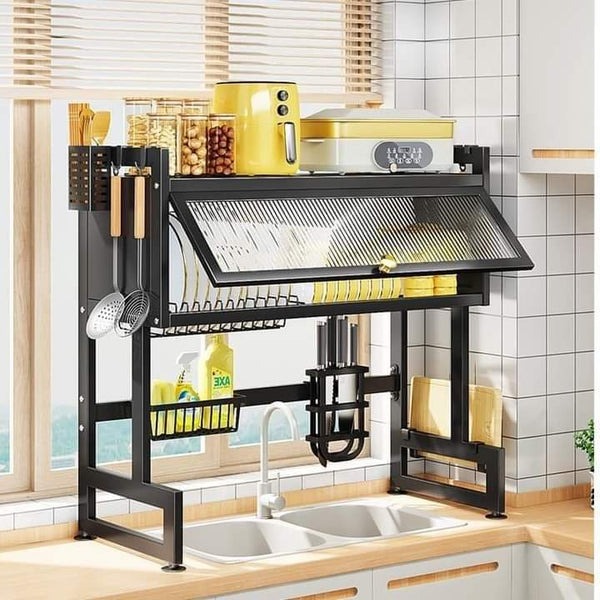 Multi functional Kitchen Organizer - Over the Sink Dish Drying Rack with Cabinet